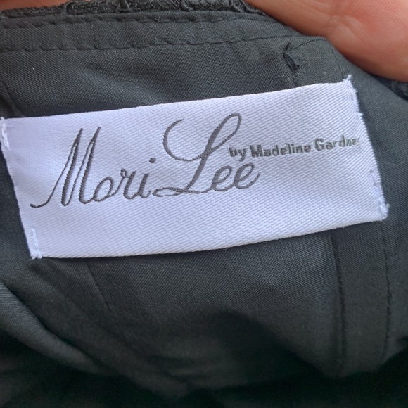 Affairs by Mori Lee Strapless Black Lace Dress 31002 New with tag Sz 16 - Picture 12 of 15